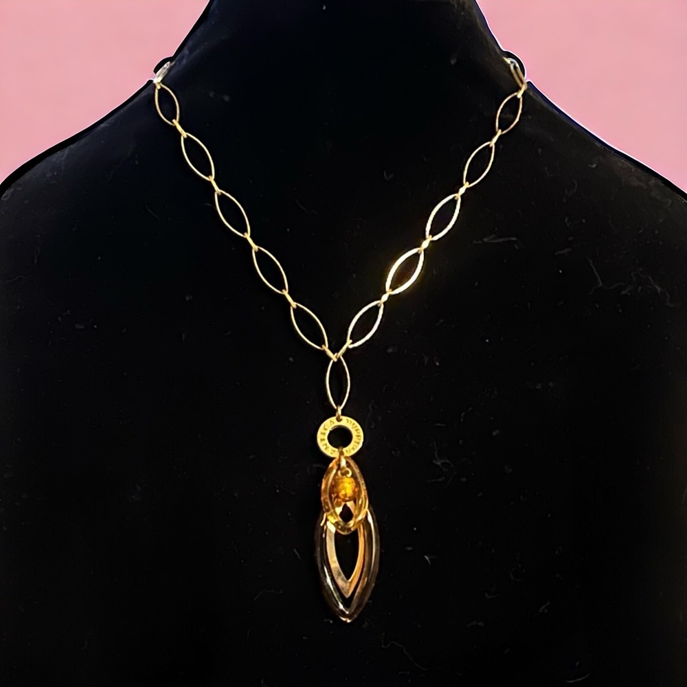 Antica Murrina oval link Murano glass pendant necklace